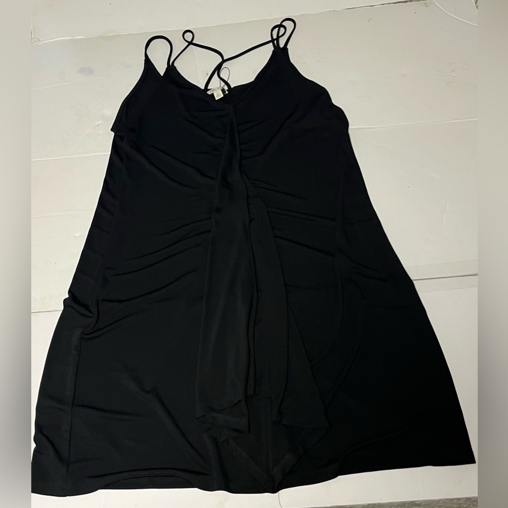 Women’s Cato Size Large Strapping Black Tank Top Summer Cool Date Elegant
